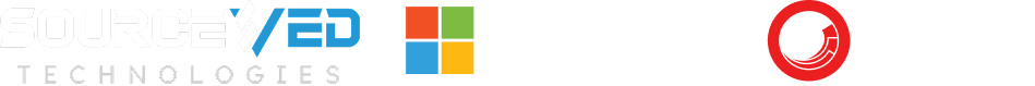 sourceved logo white